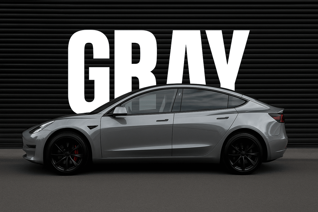 Gray Car Wrap