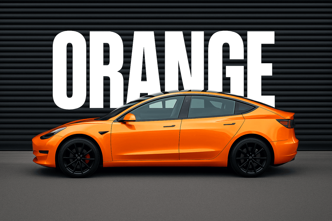 Orange Car Wrap