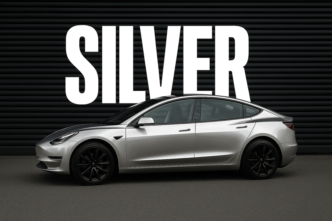 Silver Car Wrap