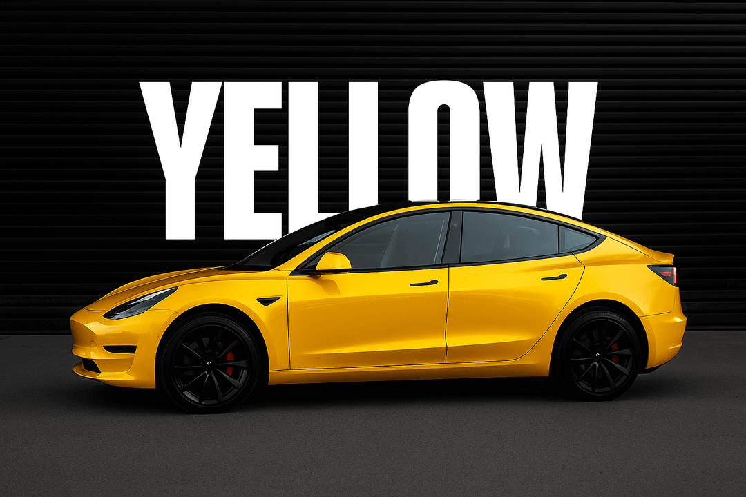 Yellow Car Wrap