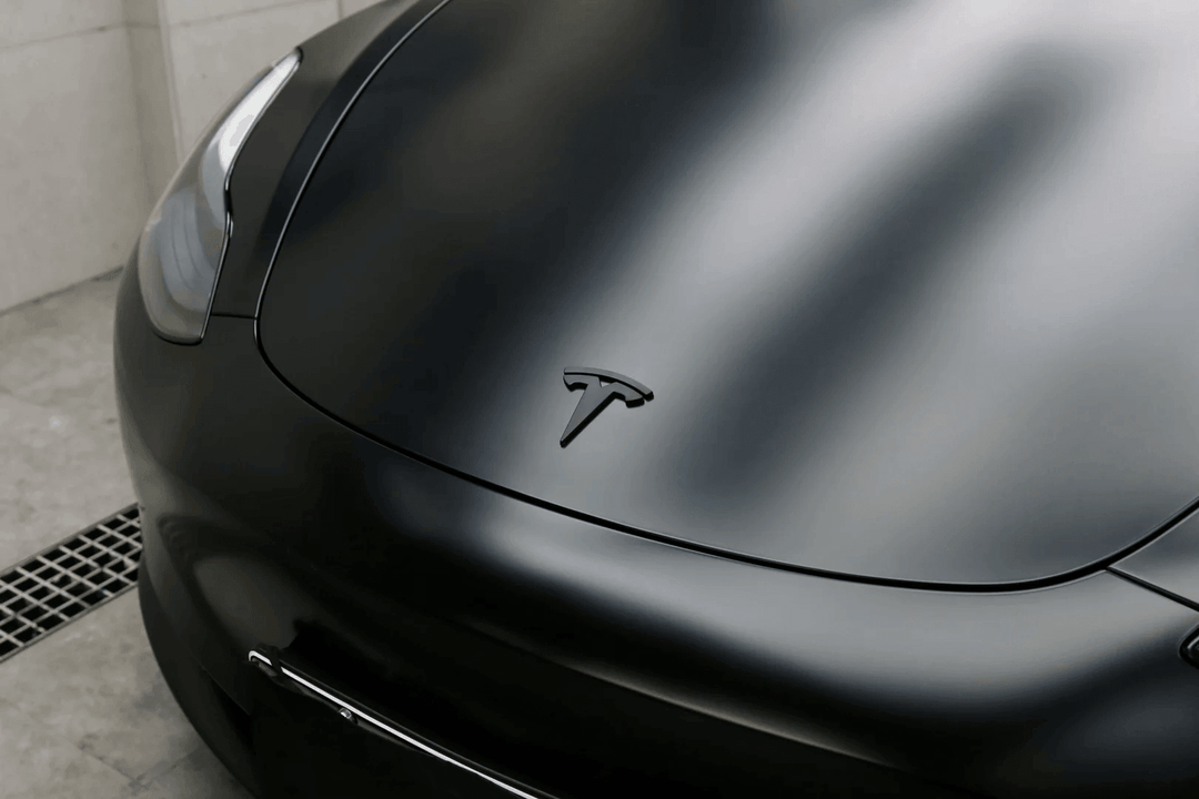 Satin Ceramic Black Vinyl Wrap