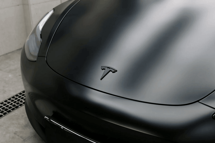 Satin Ceramic Black Vinyl Wrap