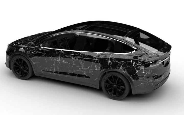 Balck Marble Vinyl Wrap