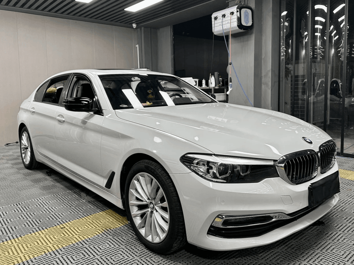 BMW light gray wrap