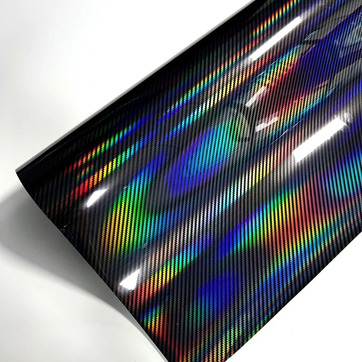 Carbon Fiebr Holographic Vinyl Film