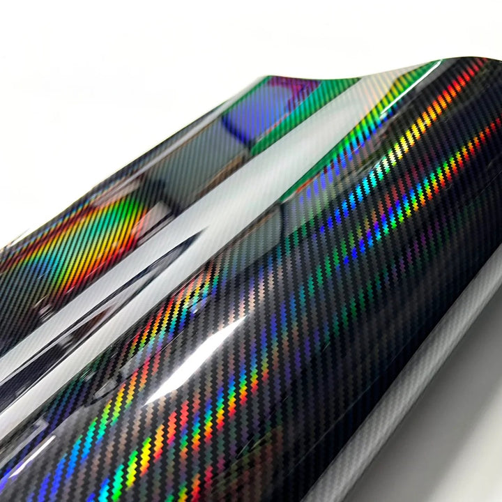 Carbon Fiebr Holographic Vinyl Wrap