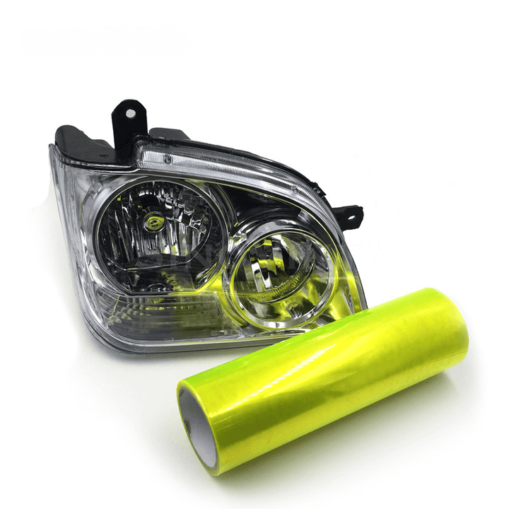 Fluorescent Yellow Headlight Tint Film