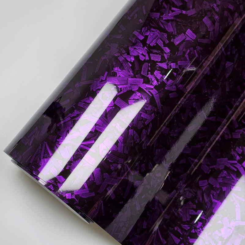 Gloss Purple Forged Carbon Fiber Vinyl Wrap