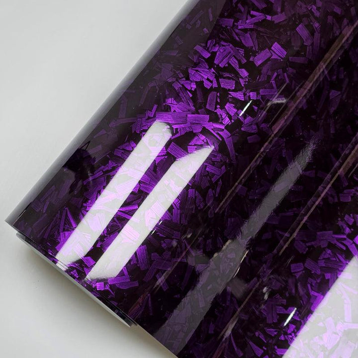 Gloss Purple Forged Carbon Fiber Vinyl Wrap
