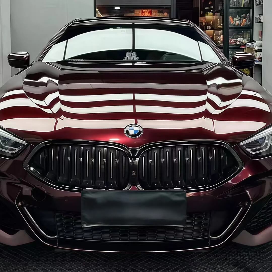 Gloss Metallic Black Rose Wrap