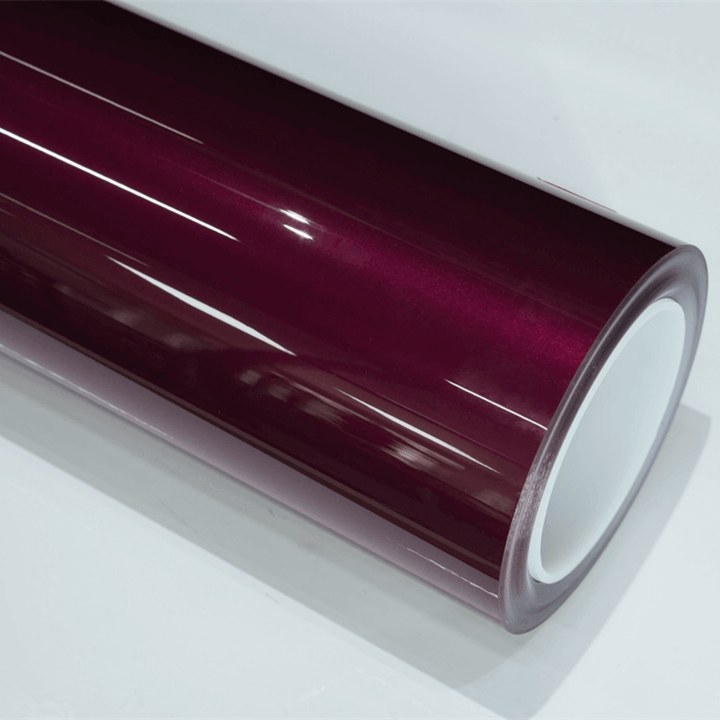 Gloss Metallic Burgundy Color PPF
