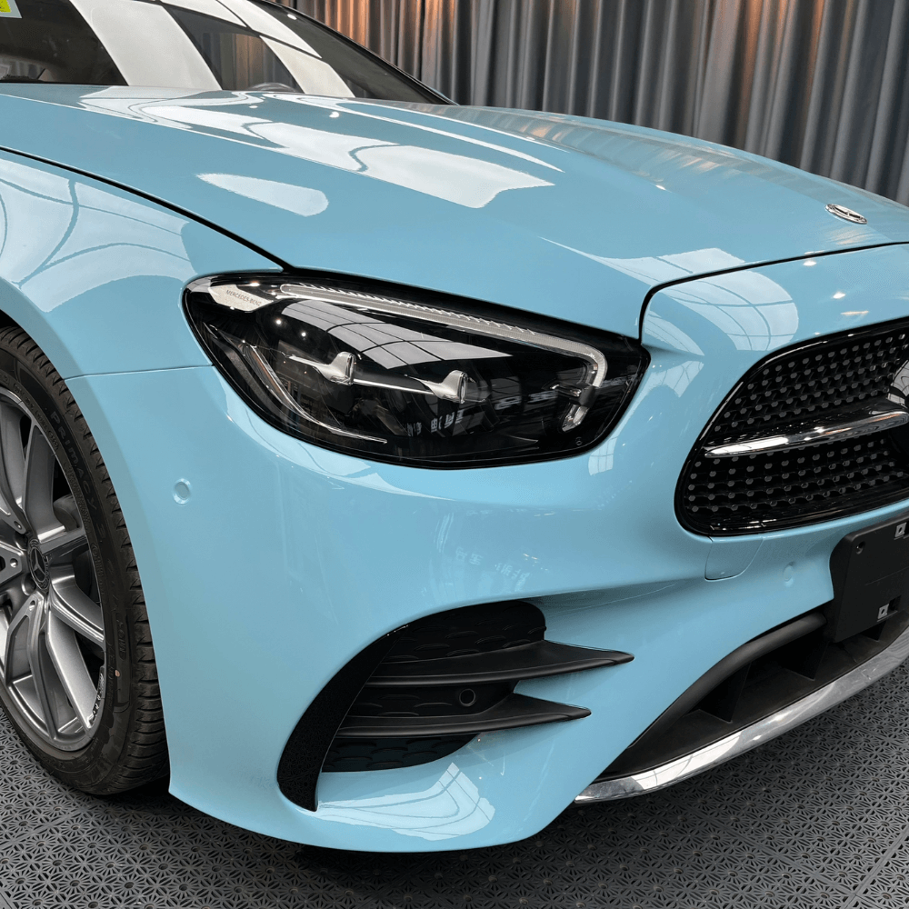 Glossy Cyan Blue Wrap PPF