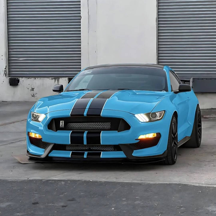 Glossy Miami Blue Mustang Color PPF