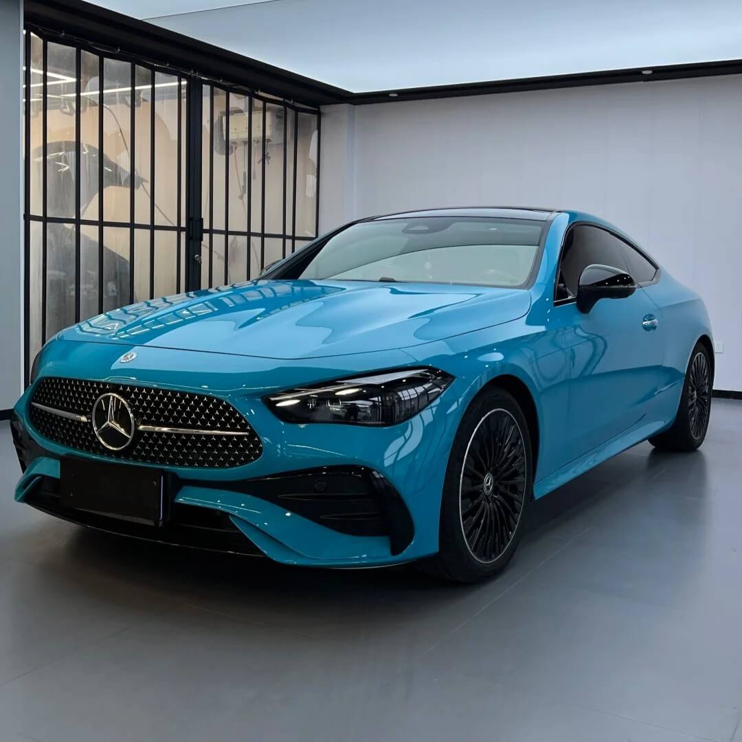Glossy Miami Blue PPF Wrap
