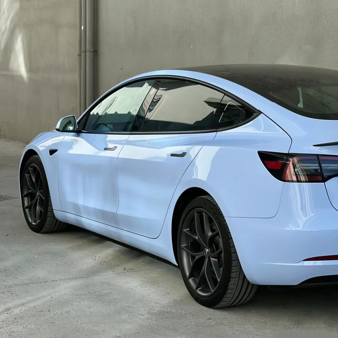 Glossy Mist Blue Wrap