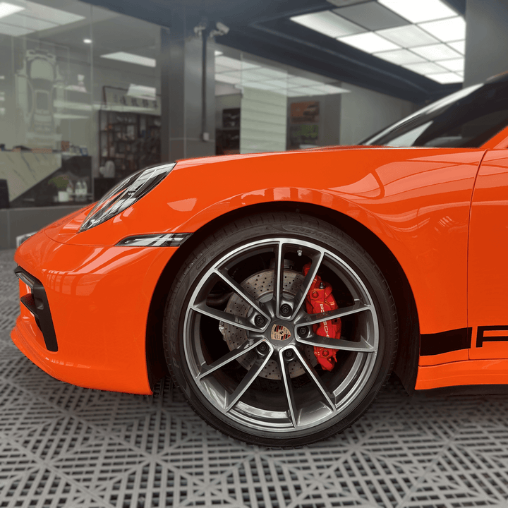 Glossy Orange Color PPF Car Wrap