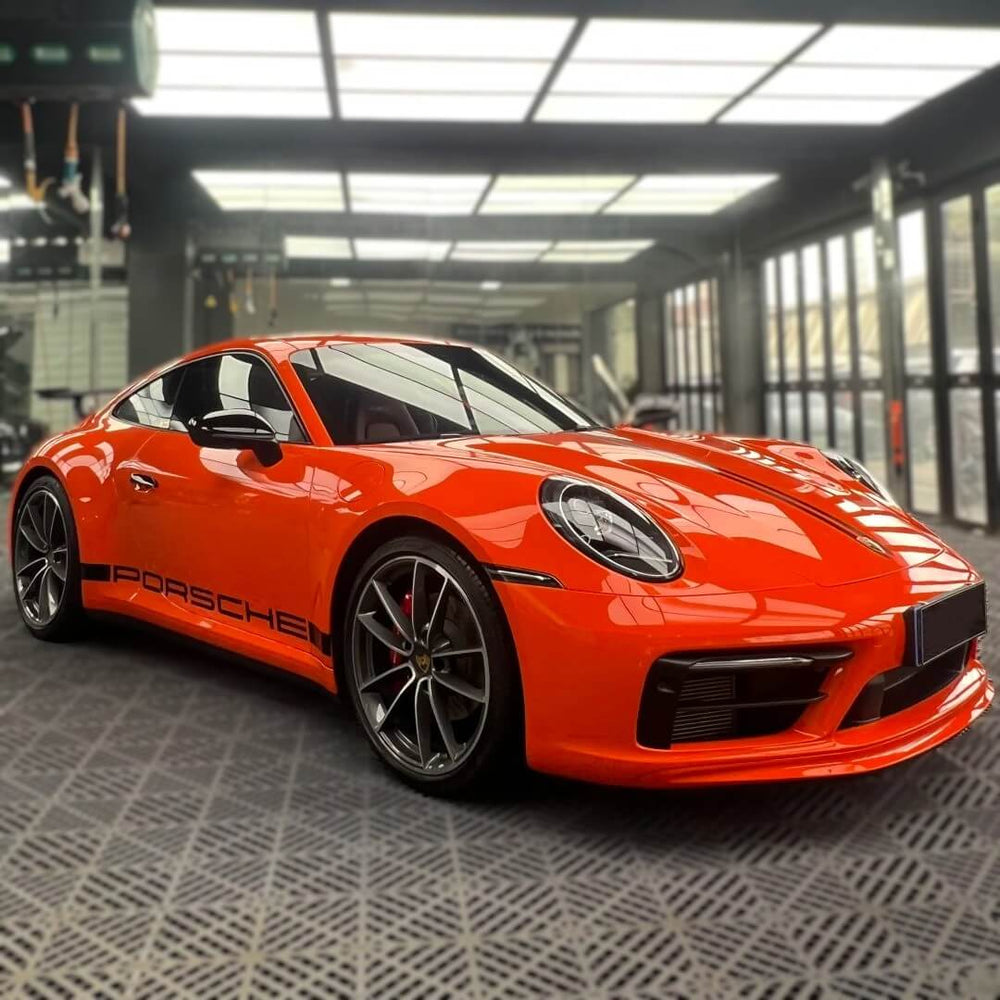 Glossy Orange Color PPF Wrap