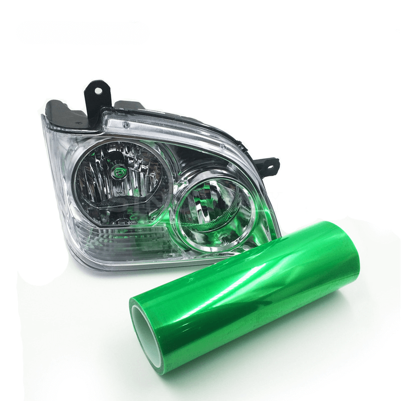 Green Headlight Tint Film