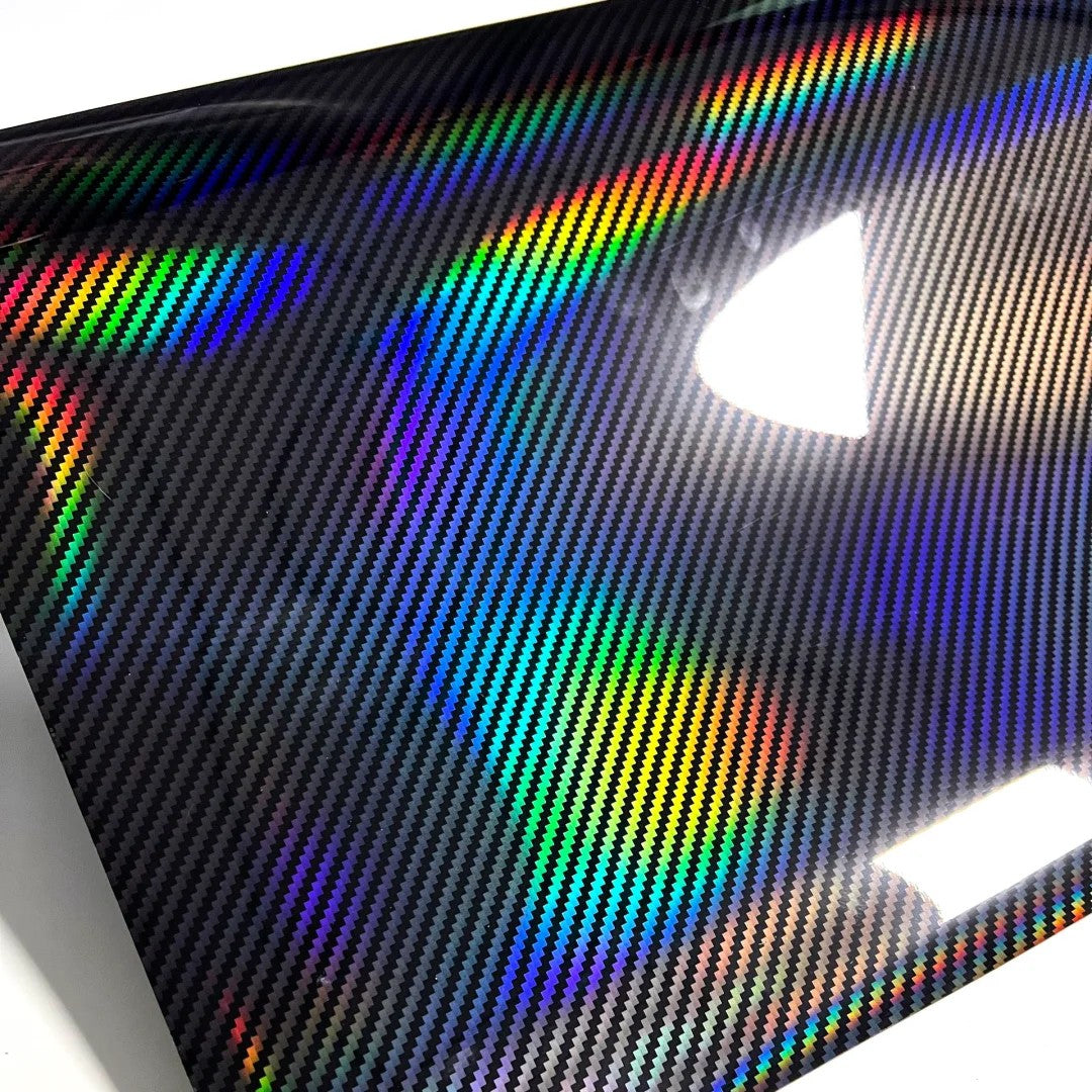 Holographic Carbon Fiebr Vinyl Wrap