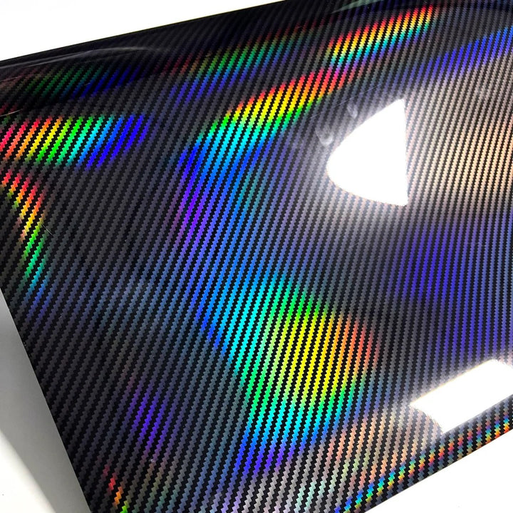 Holographic Carbon Fiebr Vinyl Wrap