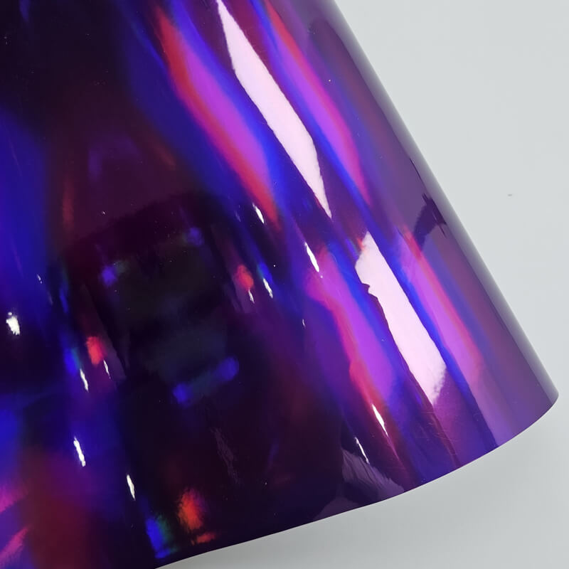 Holographic Chrome Purple Vinyl Wrap