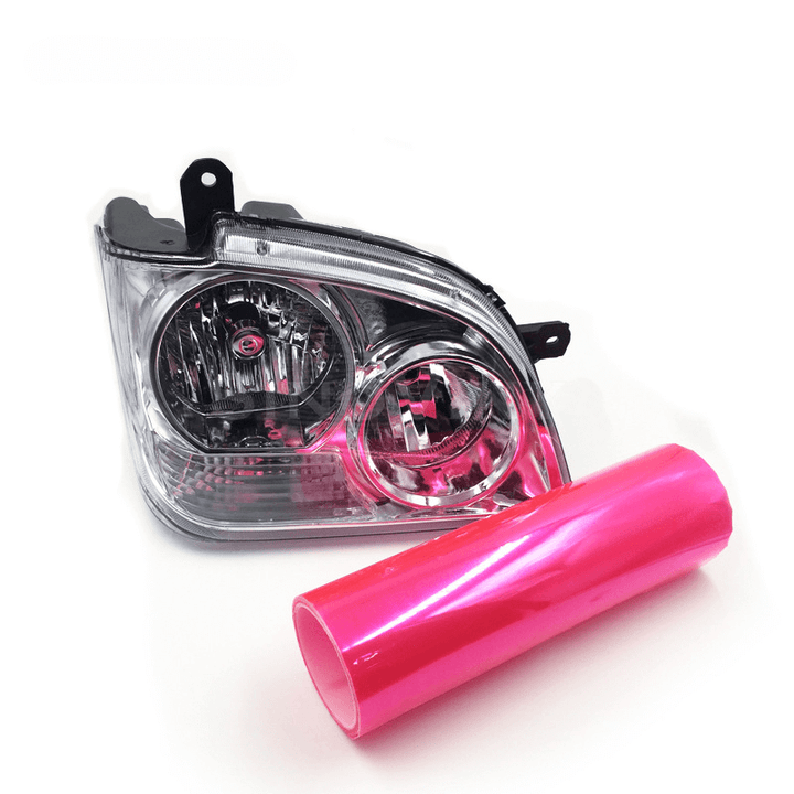 Pink Headlight Tint Film