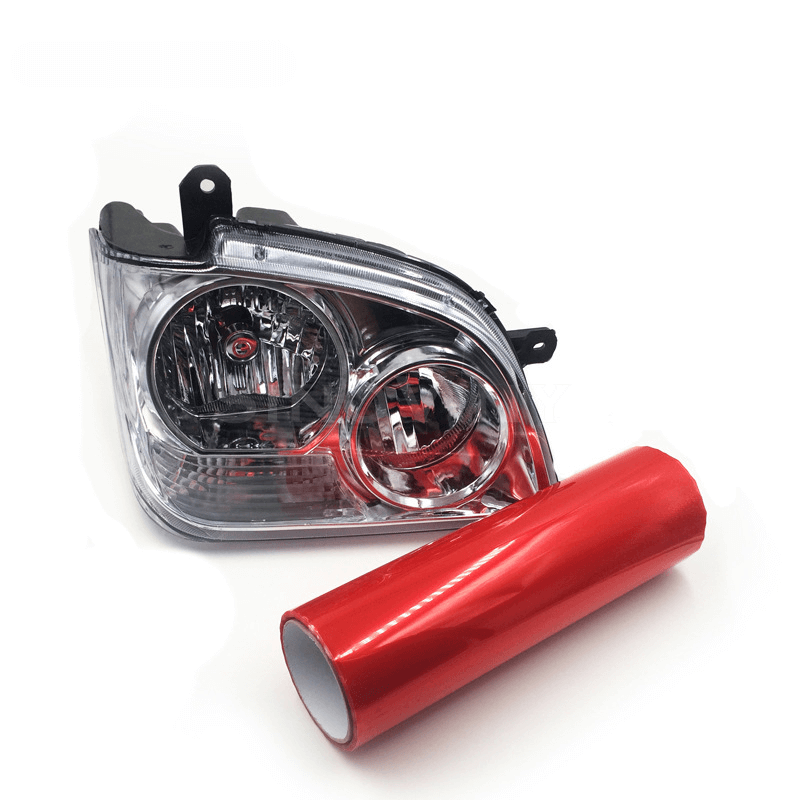 Red Headlight Tint Film
