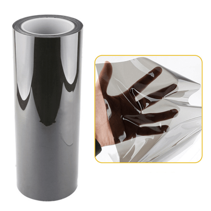 TPU Smoked Black Self-healing Headlight Tint Film