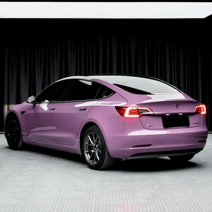 Tesla Model 3 Glossy Lilac Pink car Wrap