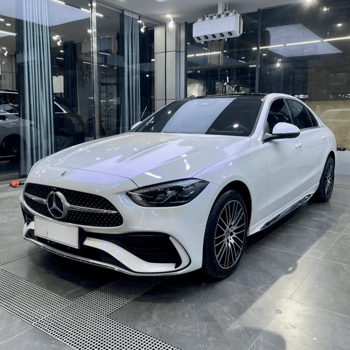 White Blue Color-Shifting Wrap