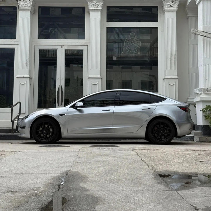 gloss metallic GT silver car wrap