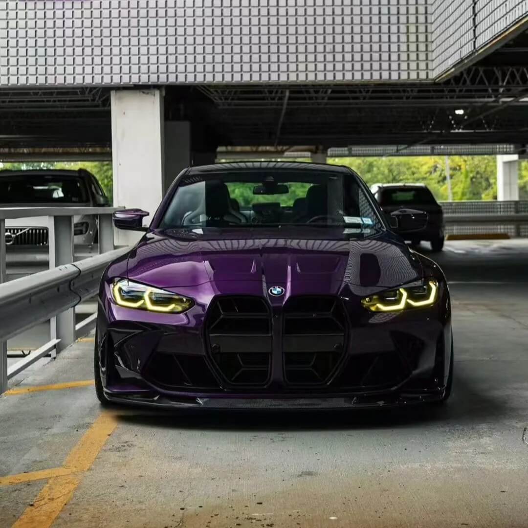 metallic midnight purple car wrap