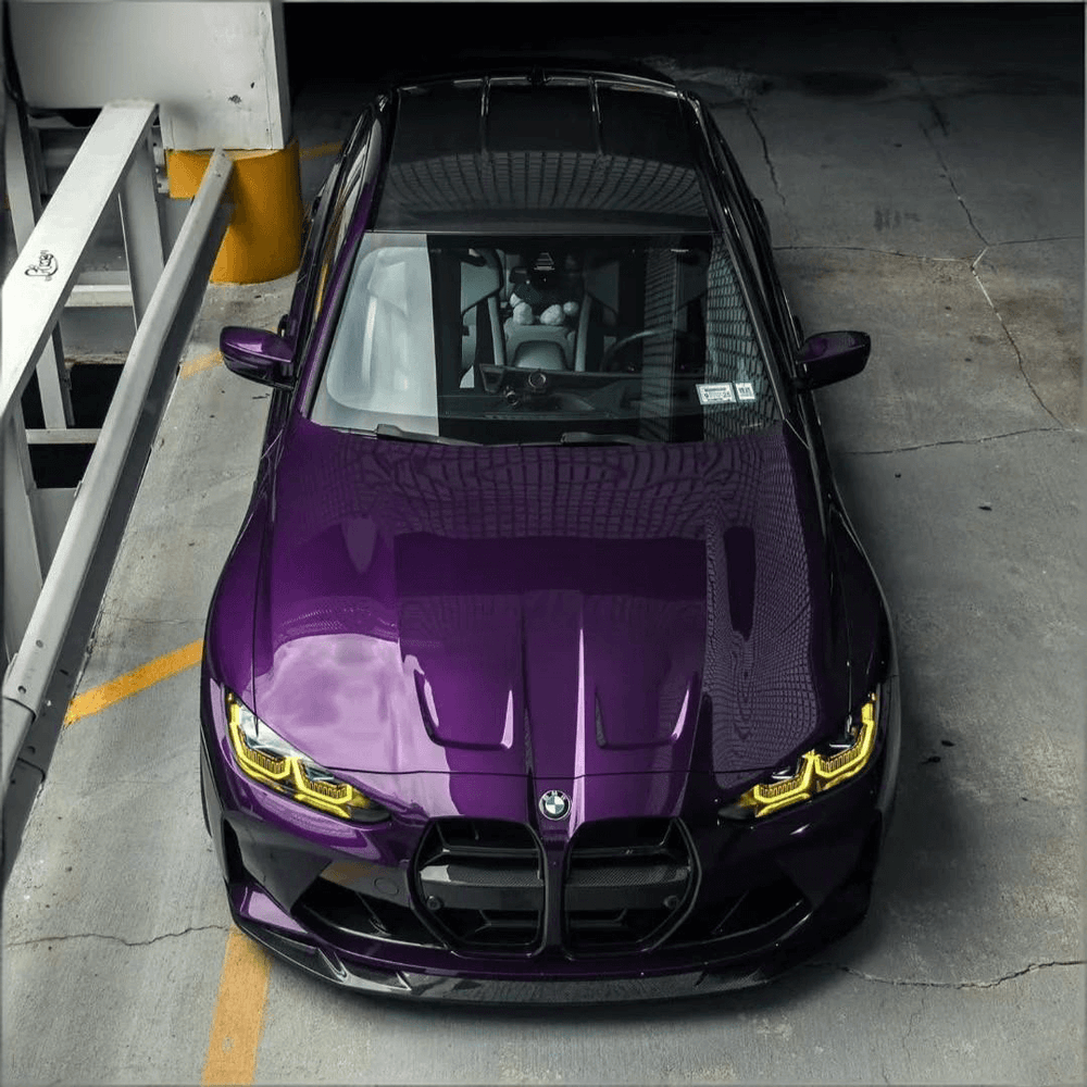 midnight purple car wrap