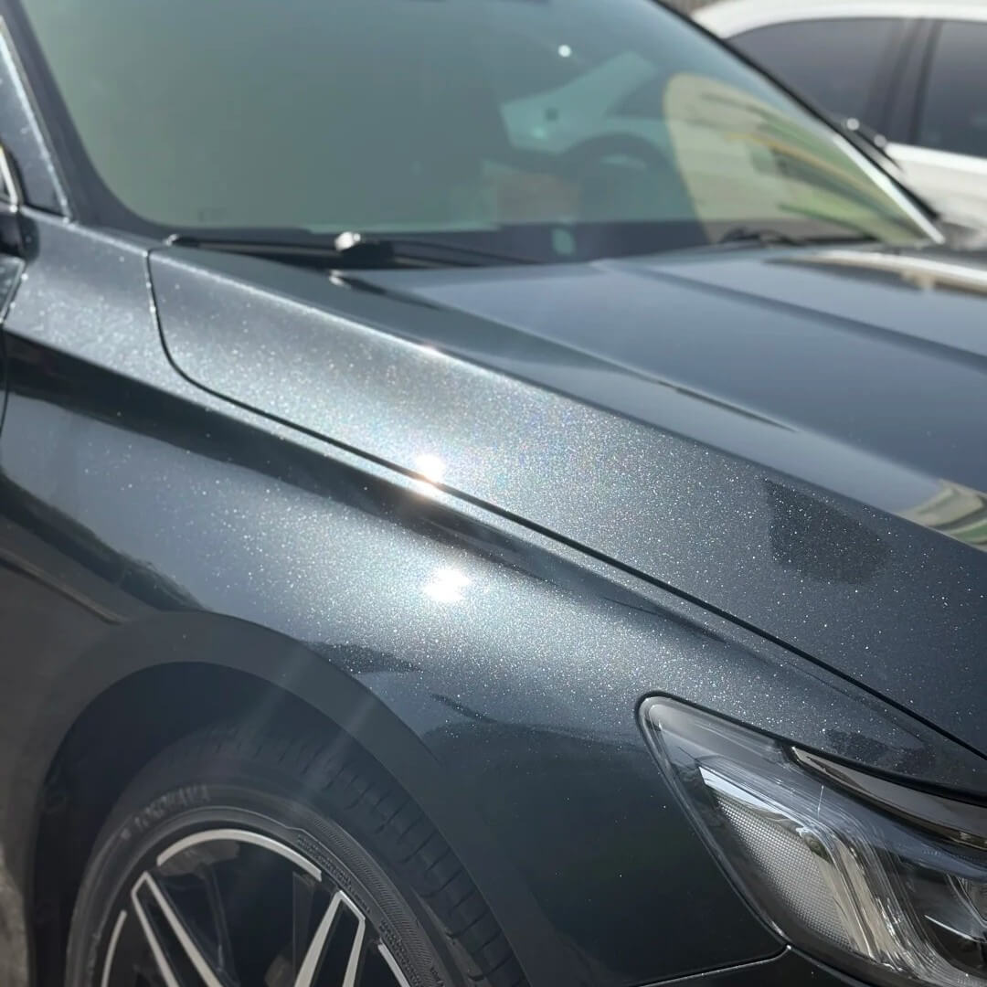 pearl black metallic wrap