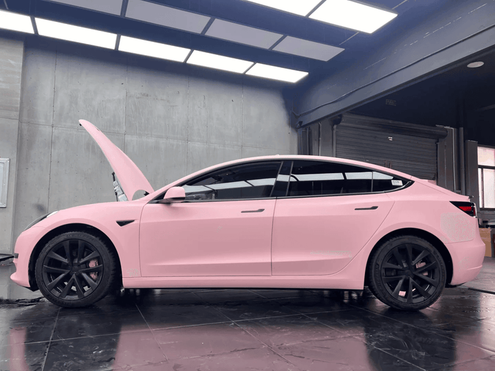 sakura pink car wrap