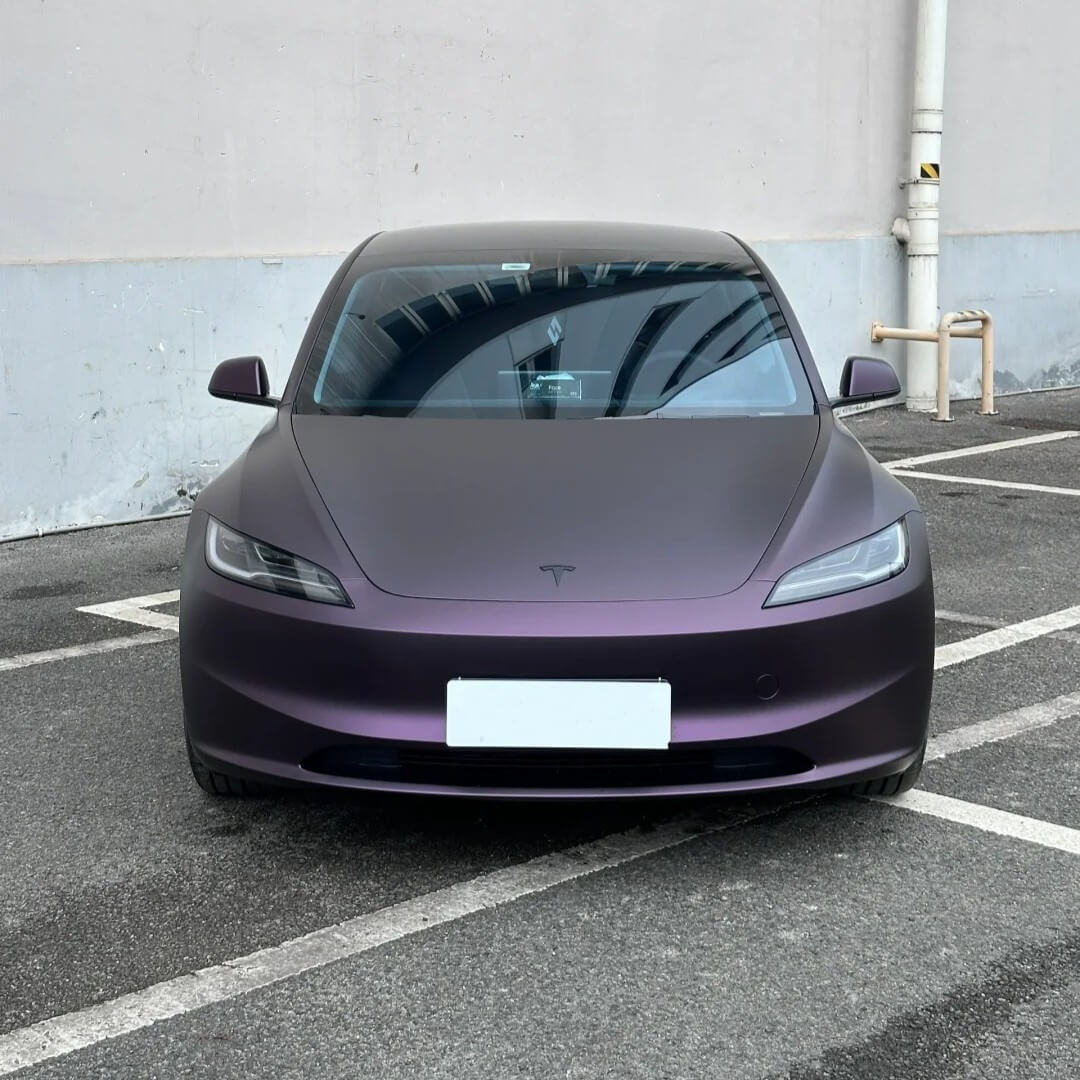 satin black purple wrap