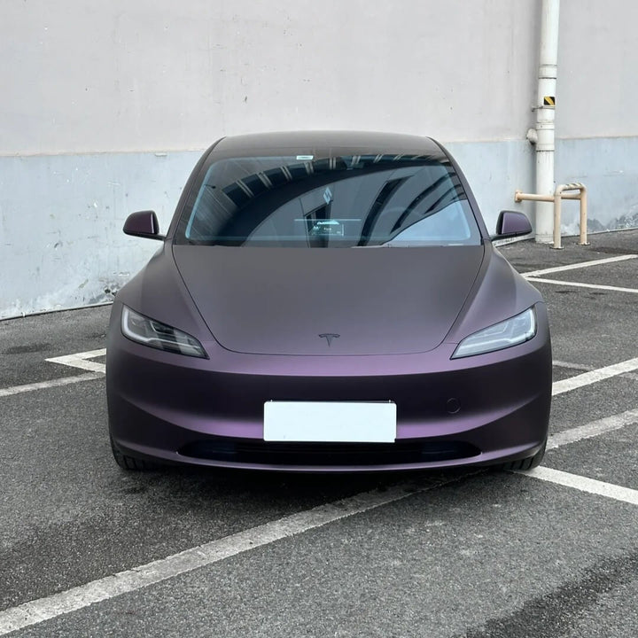 satin black purple wrap
