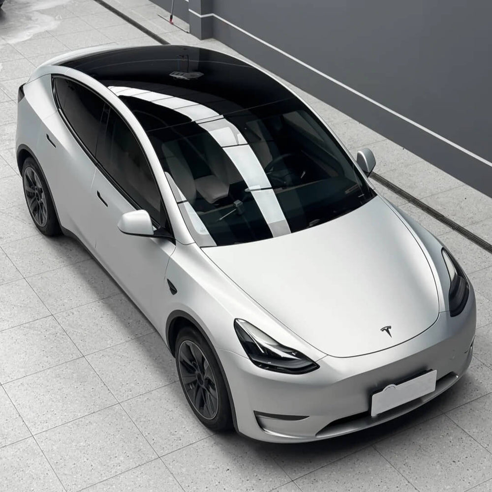 satin silver car wrap