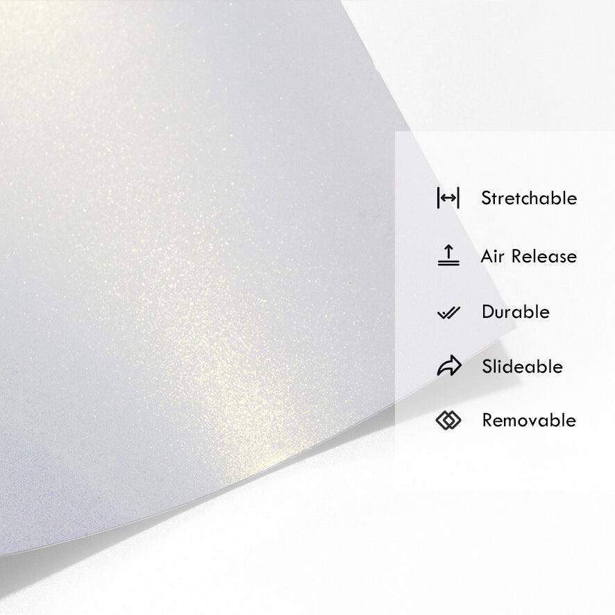 Glossy White Gold Vinyl Wrap