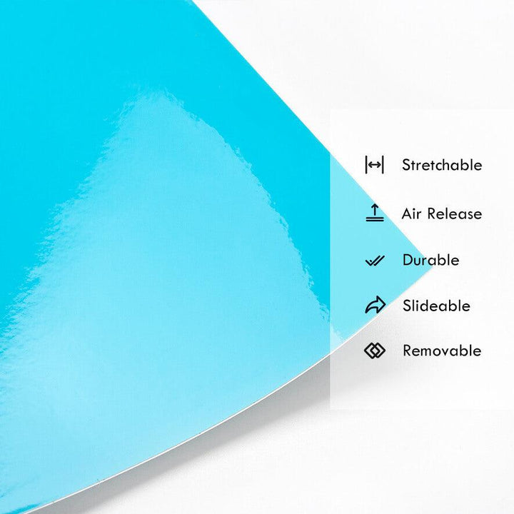 Gloss Crystal Sky Blue Vinyl Wrap