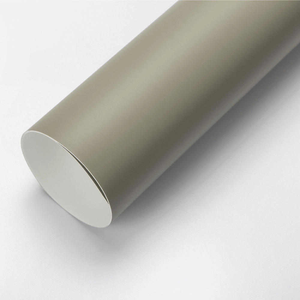 Super Matte Khaki Green Vinyl Roll