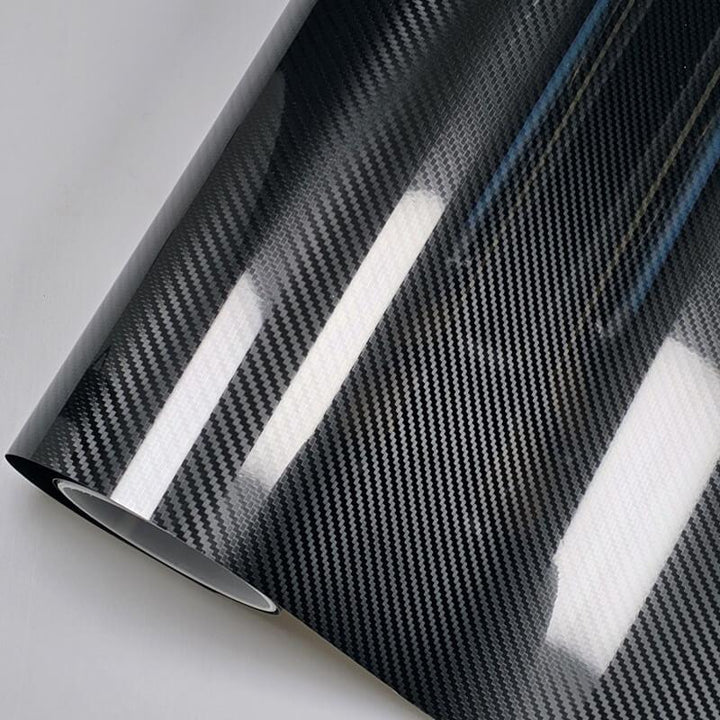 5D Black Carbon Fiber Vinyl Wrap