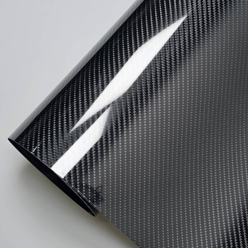 6D Black Carbon Fiber Vinyl Wrap