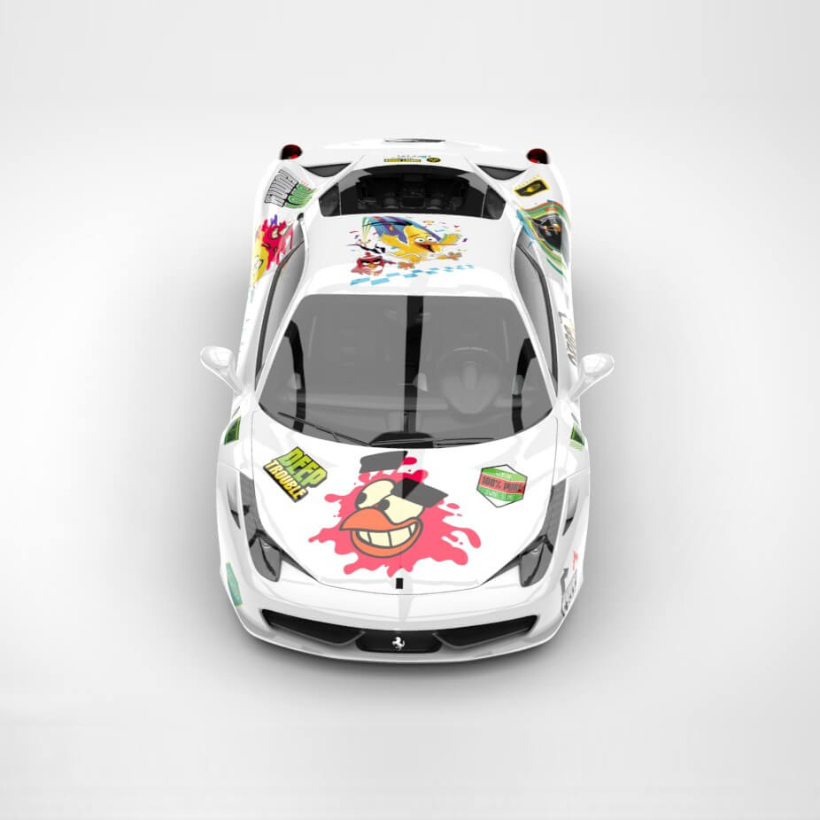 Angry Birds Car Wrap
