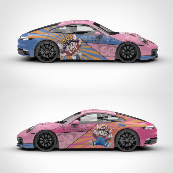 Arale Anime Car Wrap