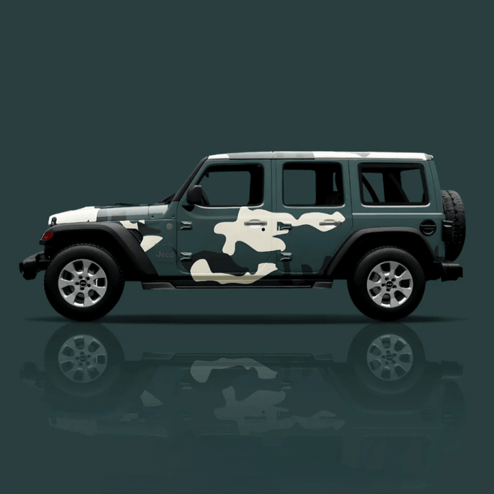 Army Green Camouflage Vinyl Wrap