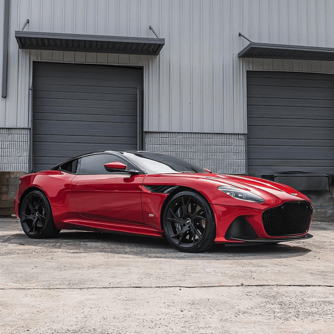 Aston Martin Gloss Metallic Red Vinyl Wrap