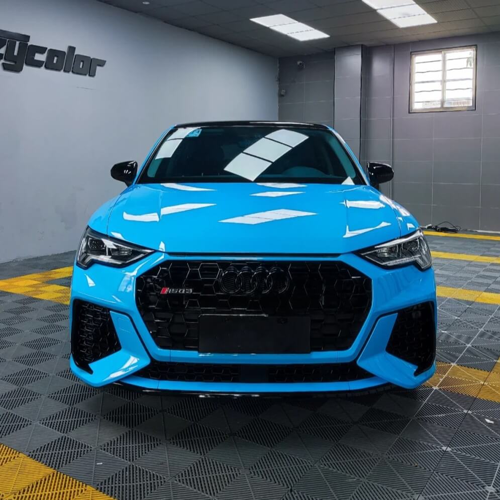 Audi Skyline Blue Vinyl Wrap
