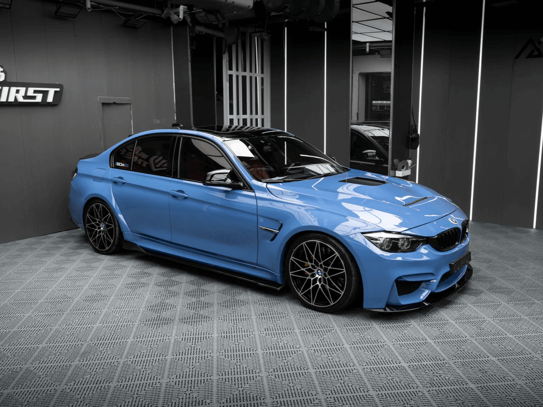 BMW Gloss Crystal Abudhabi Blue Vinyl Wrap