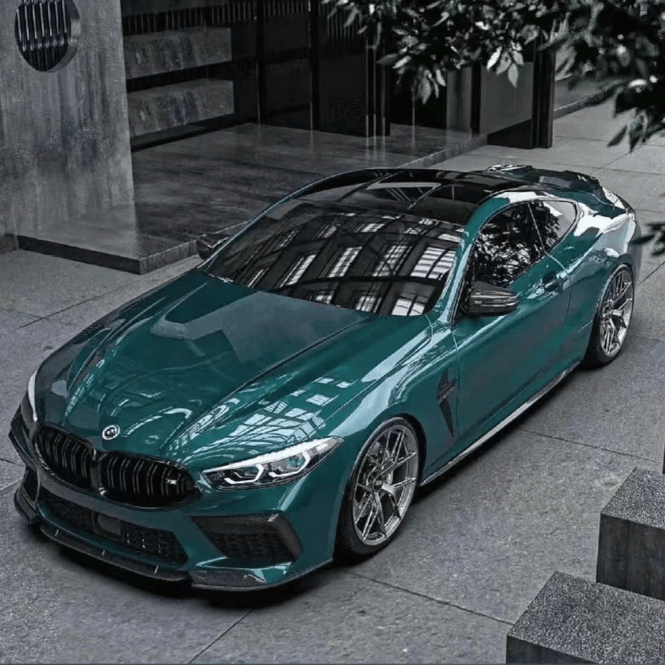 BMW Gloss Crystal Hell Green Vinyl Wrap